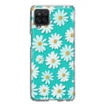 thumbnail image 1 of MUNDAZE Samsung Galaxy A22 5G Turquoise Teal White Daisies Cute Daisy Polka Dots Double Layer Phone Case Cover, 1 of 5
