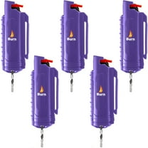 BURN Pepper Spray 1/2oz Purple 5 Pack