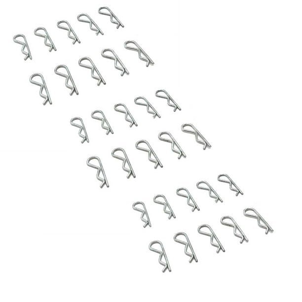 Riwesomey 30 piezas 1,2mm RC Clips para carrocería de coche surtido modelo de vehículo Pin en forma de R Kit surtido herramienta de fijación accesorios Herramientas y ferretería Riwesomey TO011795-00B