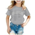 thumbnail image 1 of Wijhcboe 2025 Chemises pour Ados Enfants Chemises Scintillantes pour Filles Garçons Filles Décontracté Col Rond Blouse Fillette Col Ras du Cou Manches Courtes Lettre T-Shirt de Soccer pour Filles Hauts Fille T-Shirt Manches Longues Paquet T-Shirt de Pâques pour Filles, 1 of 4