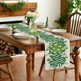 thumbnail image 1 of EGNMCR St Patricks Day Decorations, St. Patrick's Day Table Flag Green Clovers Patterns Heat Insulating And Prevention Of Pollution Linen Tablecloth Home Decoration Polyester tables runner, 1 of 6