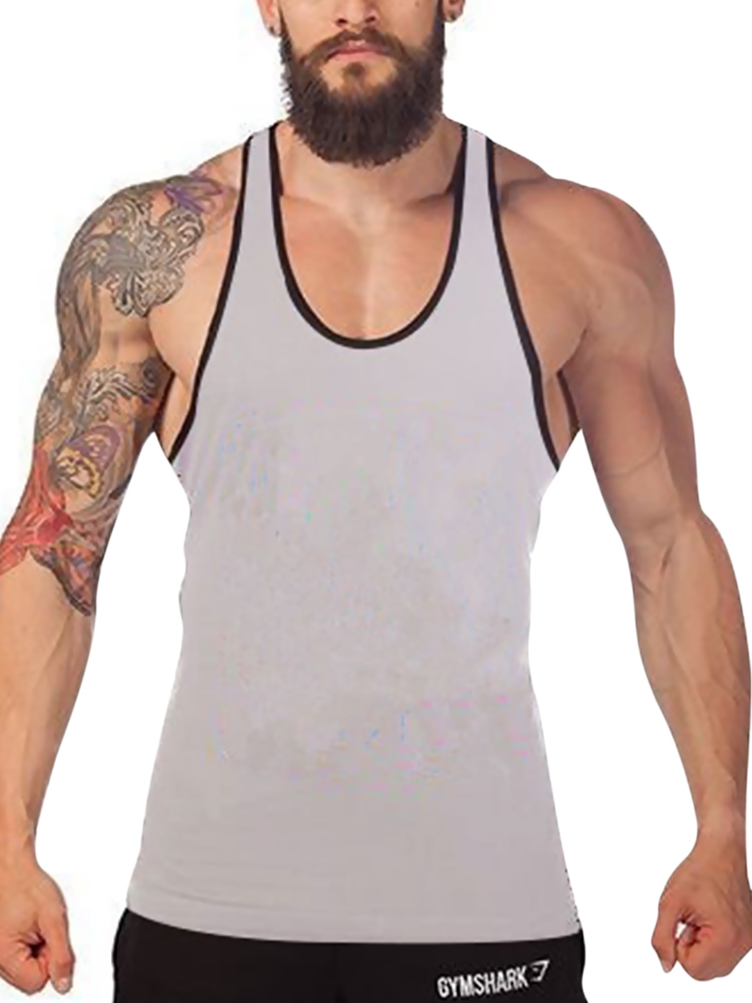 Mens Classic Round Neck Muscle Shirts 