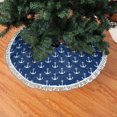thumbnail image 3 of Falda de árbol de Navidad GHYGTY con mandala azul marino de 90 cm de diámetro, 3 of 4