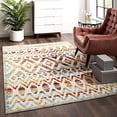 thumbnail image 1 of Modway Reflect Tamako Usé Vintage Diamant et Chevrons Treillis Marocain 5x8 Tapis d'Intérieur et d'Extérieur, Multicolore, 1 of 2
