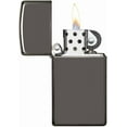 thumbnail image 3 of Zippo Lighter - Personalized Customize Message Engrave on Slim Size Windproof Lighter (Black Ice #20492), 3 of 7