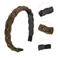 thumbnail image 3 of Unique Bargains 1 Pc Vintage Rhinestone Headbands for Women Coffee Color, 3 of 6