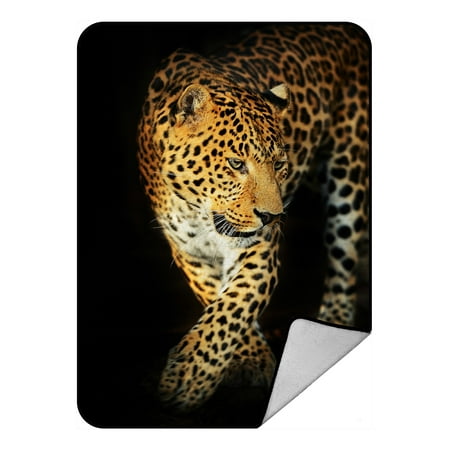 - PHFZK Wildlife Blanket, Nature Series of Animal Leopard Fleece Blanket Crystal Velvet Front and Lambswool Sherpa Fleece Back Throw Blanket 58x80inches