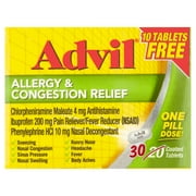 Advil Alrgy Cong 20+10 Bonus Pack
