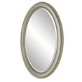 thumbnail image 5 of 31 Inch Wall Mirror, Beaded Oval Shape, Metallic Silver, Saltoro Sherpi, 5 of 5