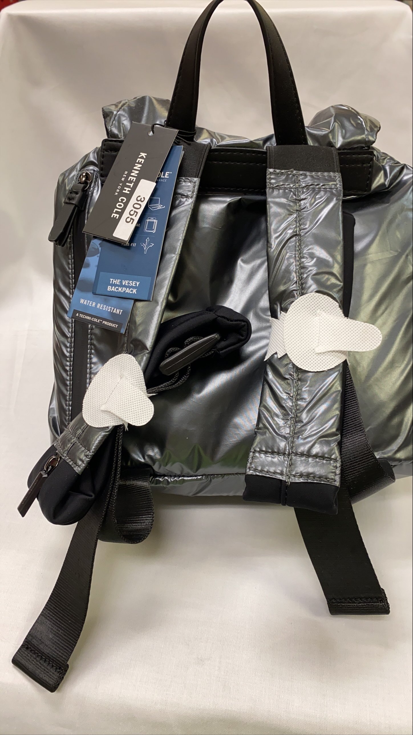 Kenneth Cole New York Grey leather backpack Business backpacks from the house of Kenneth Cole New York  main image 3
