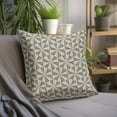 thumbnail image 3 of Parkland Collection Dorri 16x16" Geometric Cotton Throw Pillow in Beige/Brown, 3 of 8