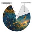 thumbnail image 2 of Sikiie Sunflower Castle Starry Sky 30-48 inches {designName} Print Christmas Tree Skirt Snowman Xmas Tree Skirt with Edge Christmas Decorations for Holiday Party30", 2 of 7