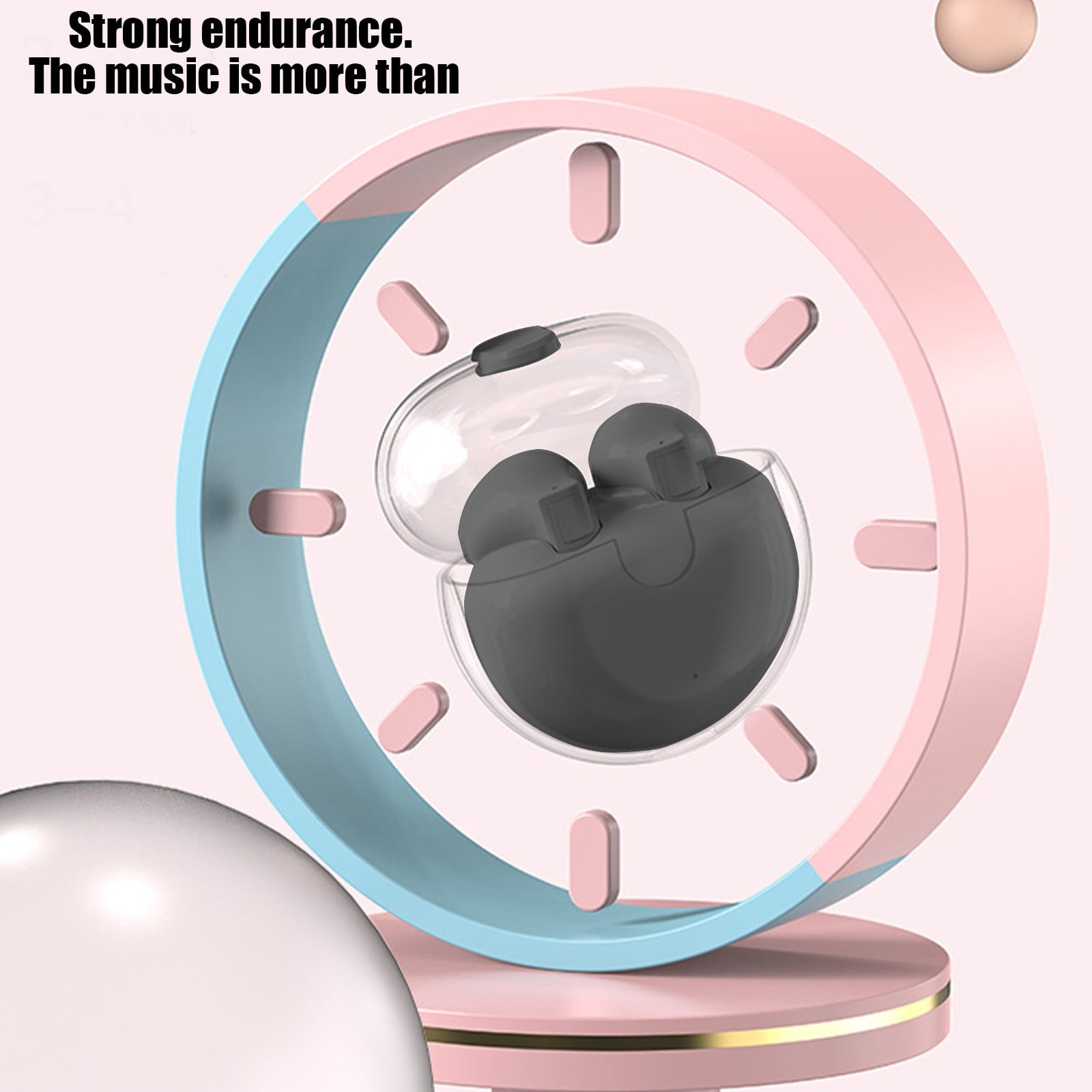 Studio Buds - True Wireless Noise Cancelling Earbuds - Compatible with IOS & Android, Built-in Microphone, IPX4 Rating, Sweat Resistant Earphones, Class 1 Bluetooth Headphones - Black