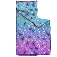 thumbnail image 2 of Colorful Butterfly Flower Pattern Teens Toddler Nap Mat with Pillow, Sleeping Mat Bag for Preschool Daycare 51"x22", 2 of 6