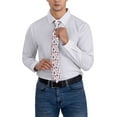 thumbnail image 4 of Men's Ties, Stars and Stripes Ice Cream Print Satin Ties for Men, Mens Formal Neck Ties for Business Weeding Gift, 4 of 5