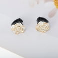 thumbnail image 5 of Unique Bargains 1 Pair Shoelace Charms Rose Fashion Shoe Accessories Clear Gold Tone, 5 of 5