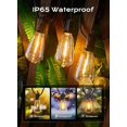 thumbnail image 3 of Outdoor-String-Lights-Patio-Lights, 100FT ST38 Shatterproof Dimmable Waterproof Connectable LED Christmas Lights, Hanging Outside Light for Backyard, Porch, Deck, Balcony, Garden, Home Decor, 3 of 4