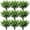 Mixed Grass, variant on 18Pcs Artificial Plants Outdoors UV Resistant Fake Boston Fern Bushes Plastic Faux Plants Shrubs Greenery Plants for Indoor Outside Porch Planter Patio Window Box Garden Decor