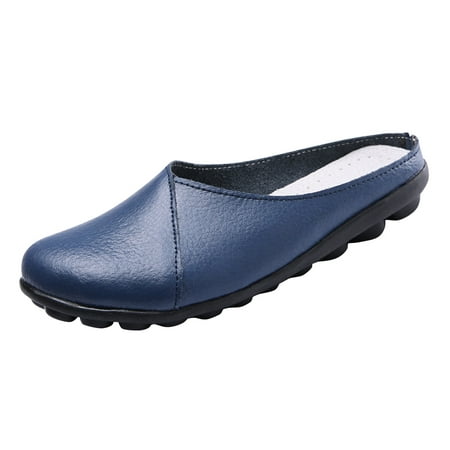 

Limited-Time Deals on New Arrivals HIMIWAY Suede Women s Loafers Cozy Slip-On Shoes Dark Blue 38 US(7)