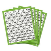 (2 ST) LAMINATED 120 NUMBER BOARDS 10/SET