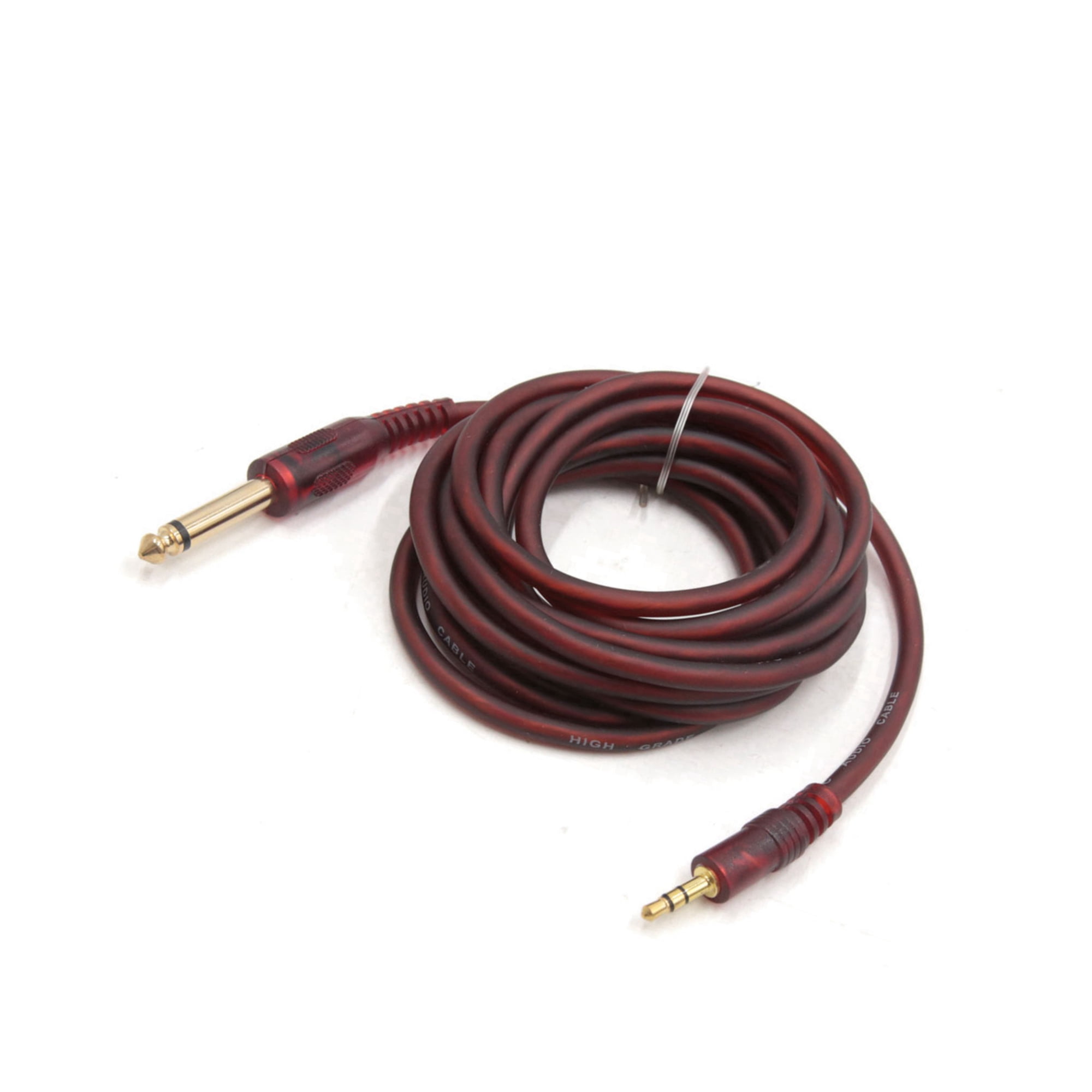 Unique Bargains 9.8ft Length 1/8 Inch Male to 1/4 Inch Male TRS Car Stereo Audio Cable