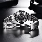 PAGANI DESIGN Men's Automatic Watches 42mm Stainless Steel Sports Waterproof Wrist Watch for Men with Japanese Movement Ceramic Bezel