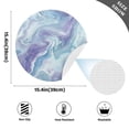 thumbnail image 2 of Ryvnso Blue Purple Marble Round Plate Mats Dining Table Placemat Set of 4 for Holiday Decoration, 2 of 7