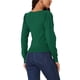 thumbnail image 3 of INSPIRE CHIC Women's Rib Knit Pullover Puff Sleeve Sweetheart Neck Solid Color Jumper Tops Verde XL, 3 of 6