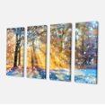 thumbnail image 2 of Blur Winter with Snow Flakes - Landscape Canvas Art Print, 2 of 3