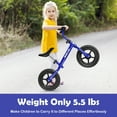 thumbnail image 5 of Costway Kids Balance Bike No Pedal Training Bicycle w/ Adjustable Handlebar & Seat Blue, 5 of 9