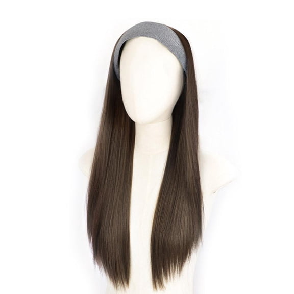 Headband Body Wave Wig Long Wavy Hair Wigs Women Curly Hair with Hair Hoop