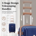 thumbnail image 3 of Joyway 5 Piece Luggage Sets Hardshell Lightweight Suitcase with TSA Lock Spinner Wheels, 3 of 7