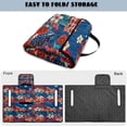 thumbnail image 6 of Pzuqiu Golf Cart Seat Covers Quilted With Pockets, Compatible with Golf Carts Outdoor Quilted Golf Cart Seat Covers(Floral and US Flag), 6 of 9