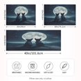 thumbnail image 4 of Dailycode Satin Pillow Case King Silk Pillow Cover for Hair and Skin Envelope Closure Dog Back under Moon 20"x40", 4 of 9