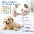 thumbnail image 4 of SNNROO Protège-Matelas en Molleton Microplush 100 % Imperméable Grand Lit Housse de Matelas Silencieuse Matelassée Ajustée pour Lit Poche Profonde 8‘‘-21‘‘, 4 of 8