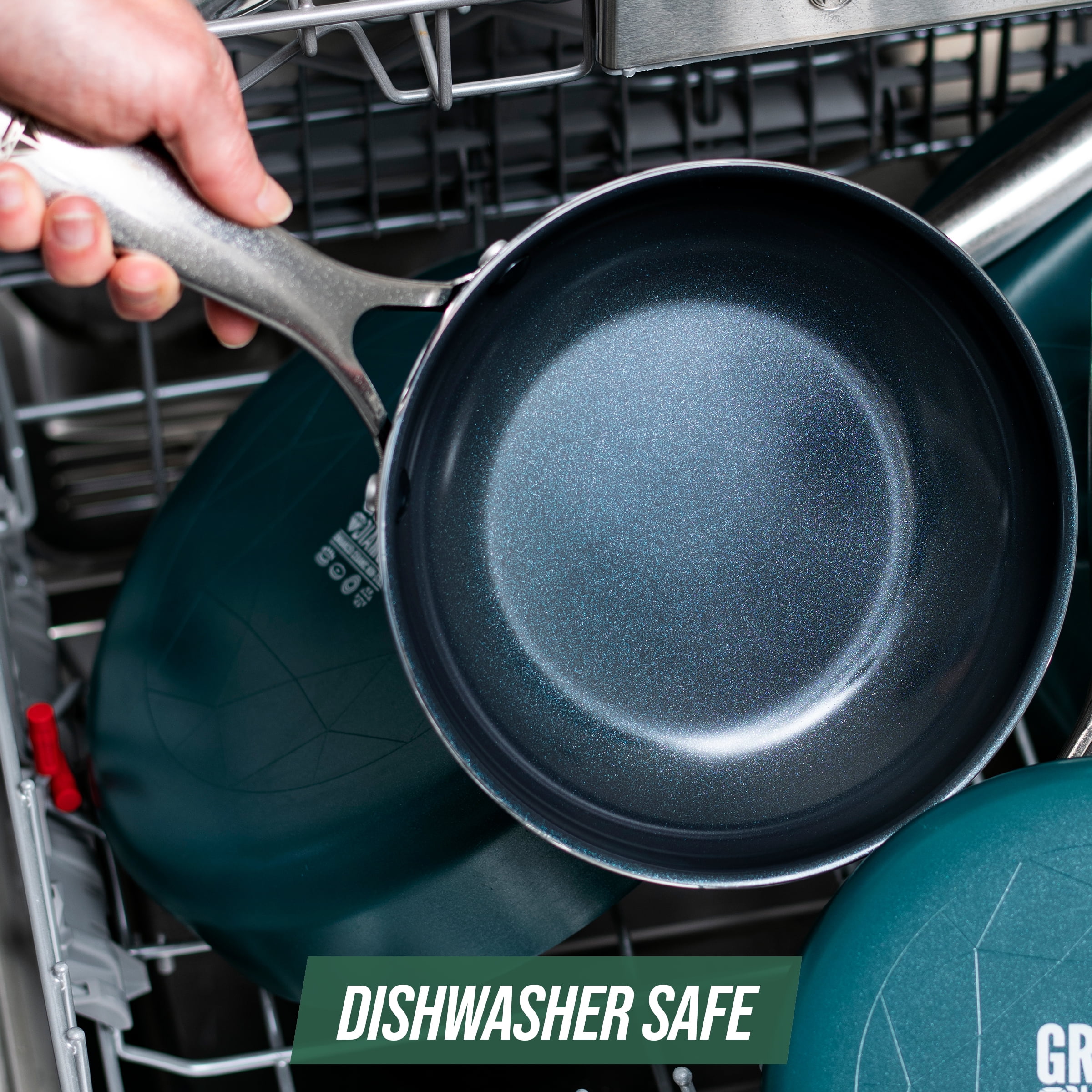 Blue Diamond 12-Piece Toxin-Free Ceramic Nonstick Pots and Pans Cookware  Set, Dishwasher Safe