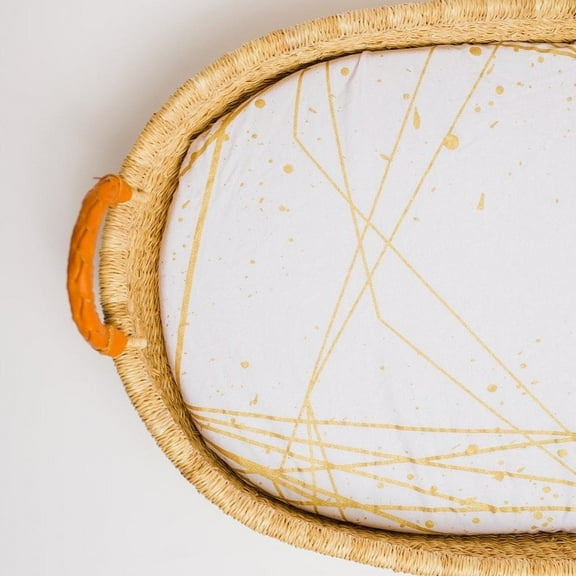 Gold Geometric Changing Pad Cover