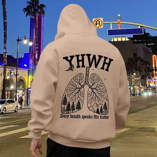 WILLBEST Sudaderas para Hombre, Sudadera con Capucha Temática Cómoda para Pulóver Informal, Ropa De Calle Suave, Ajuste Relajado, Suéter De Cuello Redondo con Diseño De Capucha XXXGrande