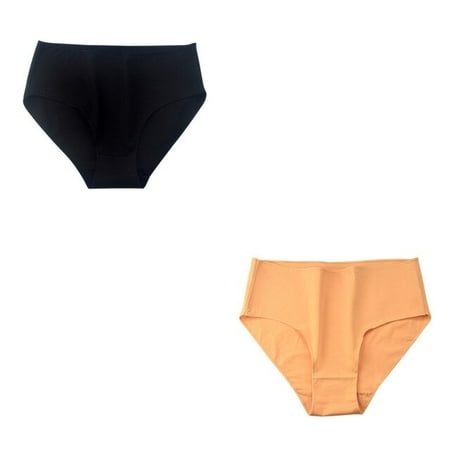 

QWZNDZG 2PCS/Set Cotton Briefs Women Pantys High Waist Panties Female Underpants Solid Color Pantys Intimates Plus Size Lingerie M-2XL