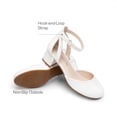 thumbnail image 4 of Zapatos de Vestir para Niña DREAM PAIRS KKUMPU2501 con Tira Blanca y Tacón, 4 of 6