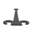 thumbnail image 7 of Renovators Supply Black Wrought Iron Garage Door Decorative Hardware Fleur De Lis Design 15-3/8 in Rust Resistant Dummy Strap Hinge w/Screws, Pack of 4, 7 of 7