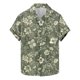 thumbnail image 1 of Blusa y camisa de manga corta con cuello vuelto para hombre, moda de verano, estampado floral, camisa de manga corta con solapa, blusa para hombre, 1 of 4