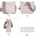 thumbnail image 3 of HKCLUF Crossbody Bags for Women Designer Leather Hobo Handbags With 2 Adjustable Leopard Guitar Strap Shoulder Bucket Bags, 3 of 8