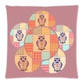 thumbnail image 1 of RYLABLUE Colorful Cute Cartoon Owls Zippered Throw Pillow Cover Cushion Case 20x20 inches Two Sides Printing, 1 of 1