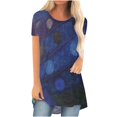 thumbnail image 2 of Pntutb - Camiseta de manga corta con cuello redondo y estampado a la moda para mujer Pntutb Pntutb-1604, 2 of 5