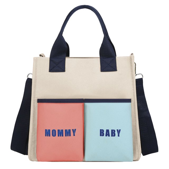 Bolsa de mamá portátil de gran capacidad, bolsa de mano para cambiar pañales de bebé, bolsa de pañales multifunción, bolsa de mensajero, bolsa de pañales de viaje