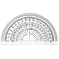 thumbnail image 2 of Clear Protractor,4.7 Inch Transparent Plastic Protractors,180 Degree Half Circle Angle Measuring Tool,Plastic Precision Semicircular Angle Finder,Angle Measuring Instrument for Technical Drafting, 2 of 4