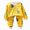 G820-Yellow, variant on HFHAPW Girl Boys Pajamas 2Piece Toddler Kids Pjs Sets Toddler Clothes Fall Winter Sleepwears