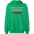 thumbnail image 2 of OXI Hoodie Sweatshirt - I Don't Have Any Crayons, Basic Casual Hoodie for Men's and Women Fleece Hoodie Long Sleeve - Irish Green Medium, 2 of 3