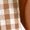Khaki, variant on Womens Short Sleeve Tops Women's Ruffled Blouse Puff Sleeve V Neck Button Front Plaid Shirt
